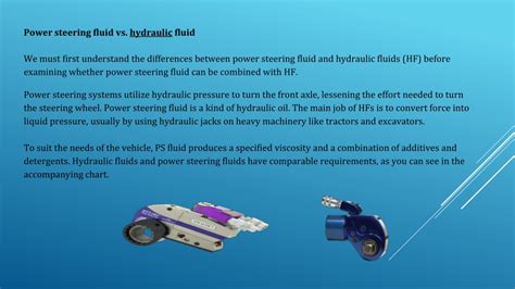 power steering fluid vs hydraulic